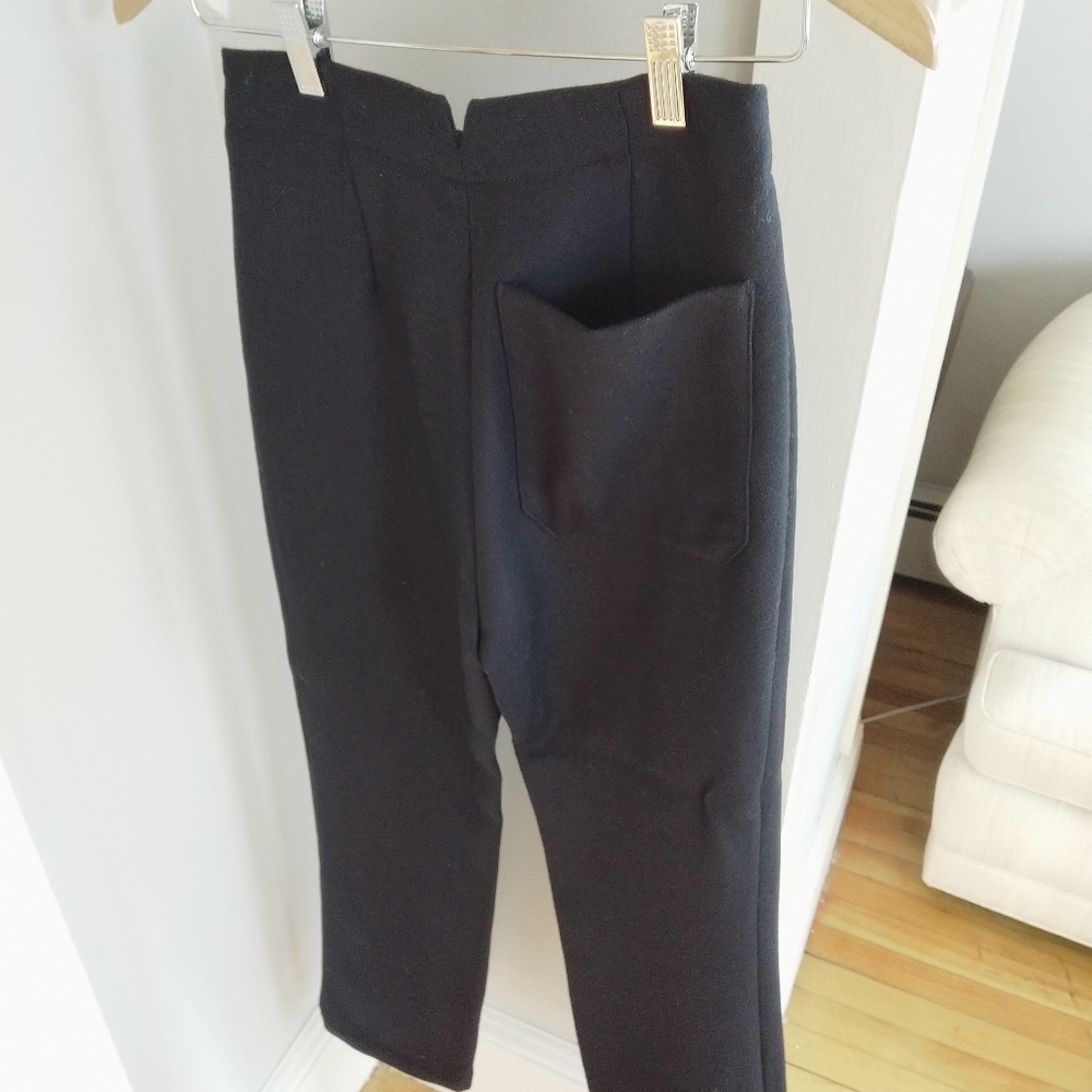 Creatures of Comfort navy blue wool ankle pants